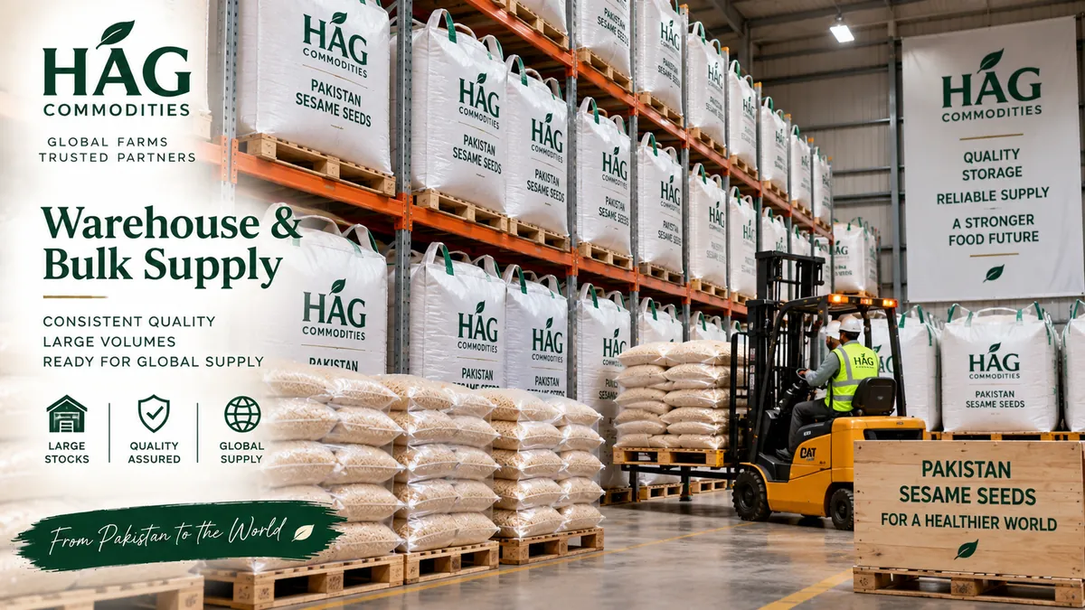 Sesame seeds bulk supply warehouse Pakistan